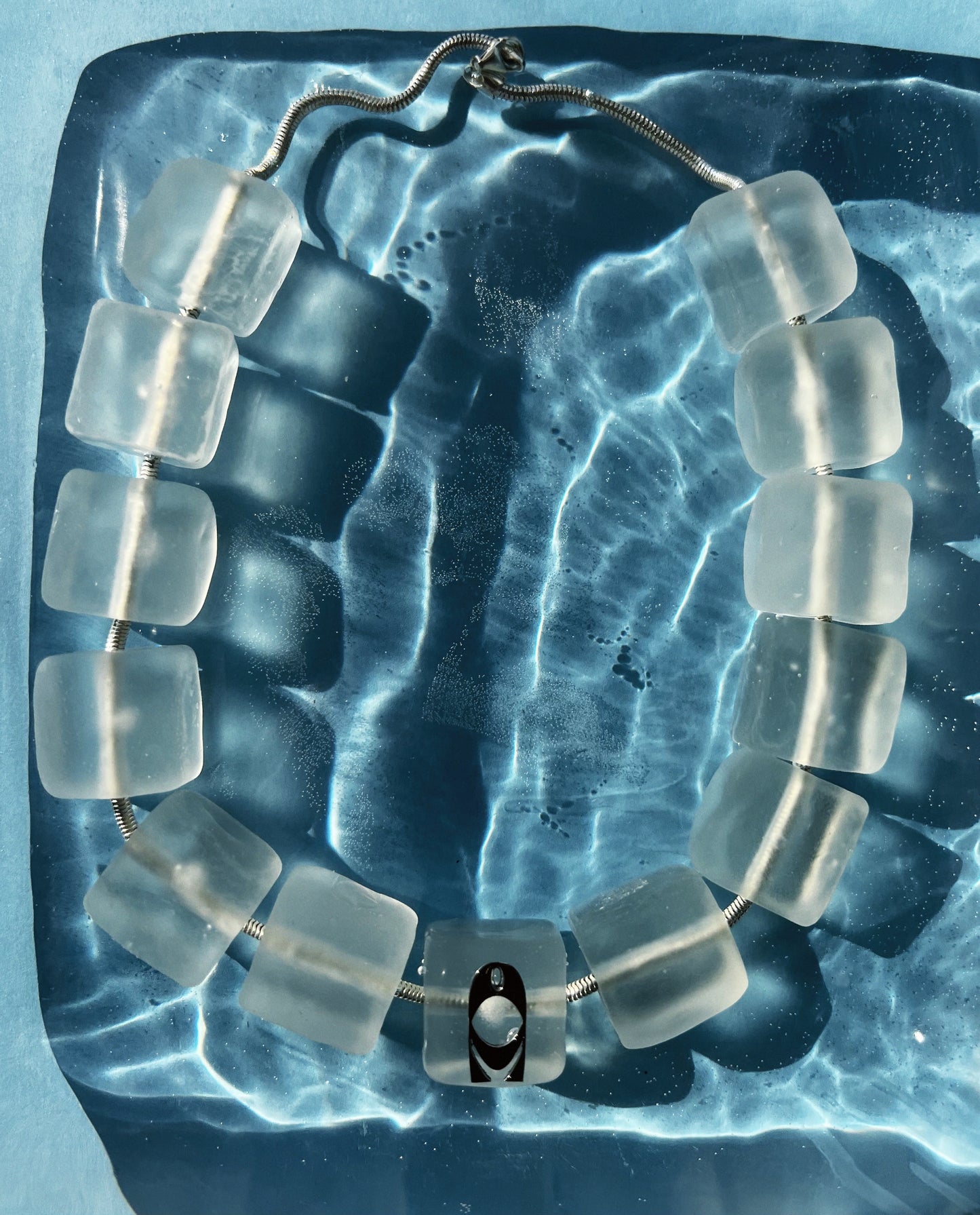 Ice cube necklace